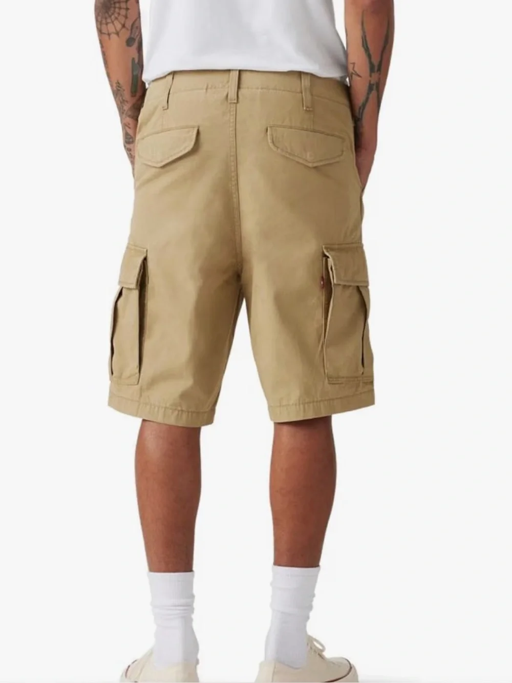NWT Levi's Men's Cargo Shorts. Color Tan-Harvest Gold-Waist 36”.